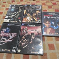 Resident Evil Collection Of 5 GameCube Games
