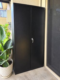 Black Metal Storage Cabinet