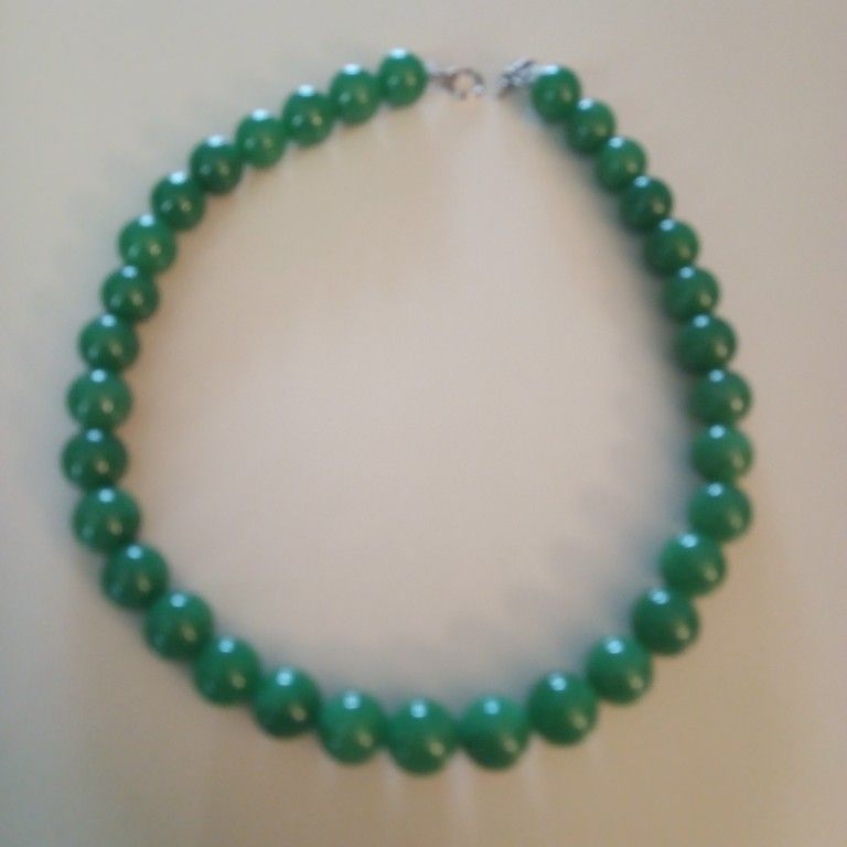 Vintage Burmese Jade Necklace 