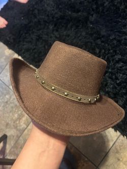 Brown Cowboy Hat with Studded Band