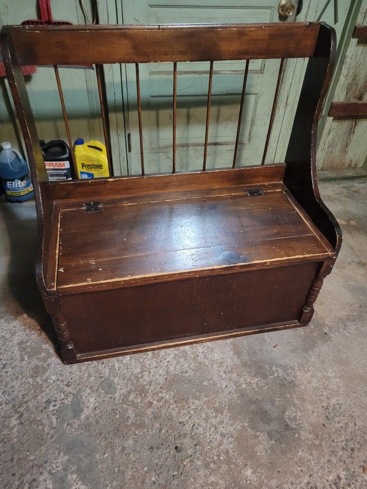 Vintage Wooden Toy Box