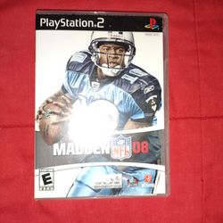 Madden 08 PS2 Game