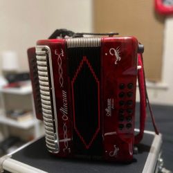 Alacran Accordion AL3112 Red with Case GCF