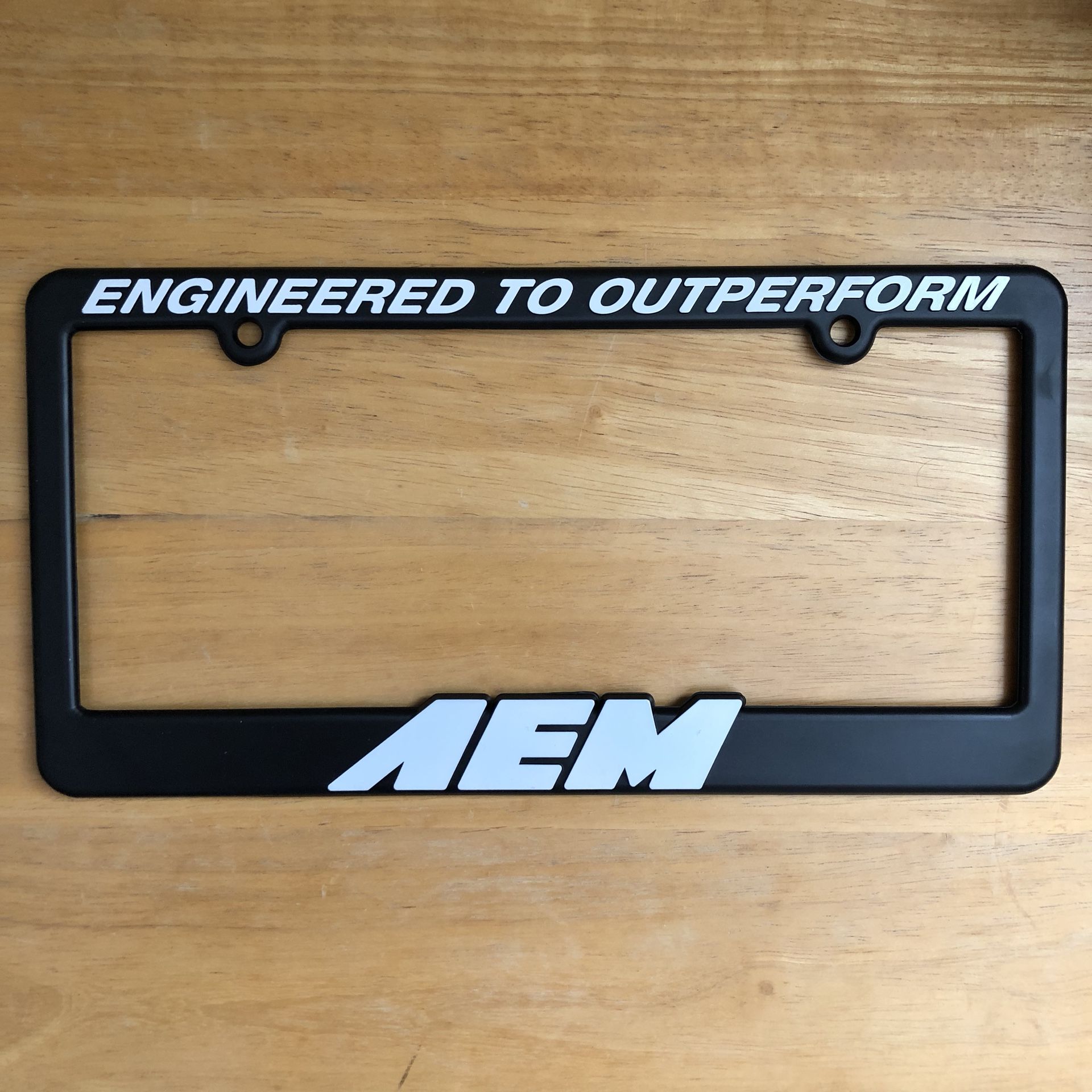 AEM license plate frame