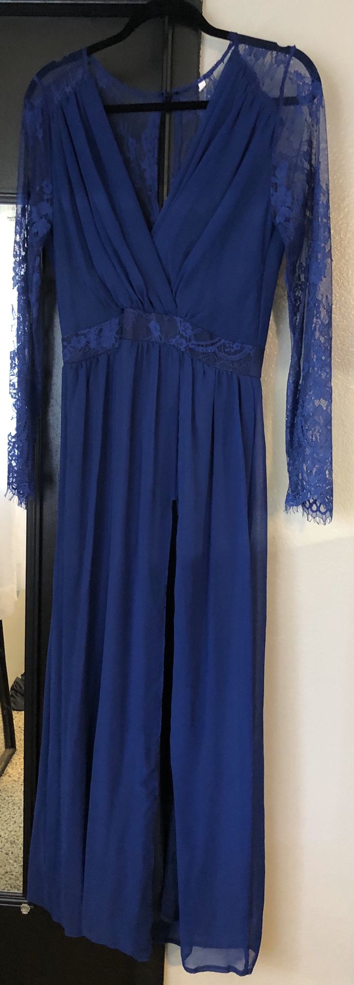NEW Royal blue long dress medium size