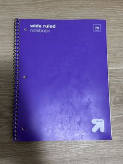 Wide Ruled Notebook - Purple