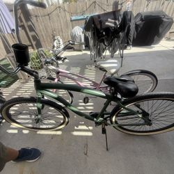Pink & Green Beach Cruisers 