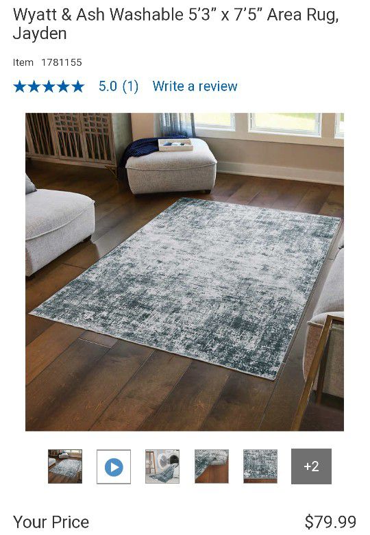 New Gray Designer Rug And Bench 