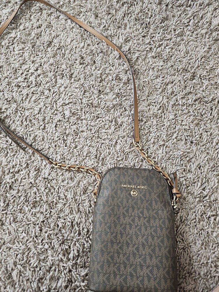 MICHAEL Michael Kors Signature Phone Cross Body Bag, Soft Pink
