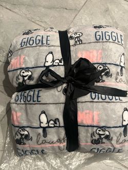Snoopy Peanuts Plush Fleece Blanket