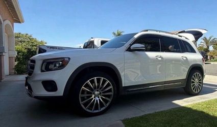 Mercedes-Benz GLB 250 style wheels with tires.