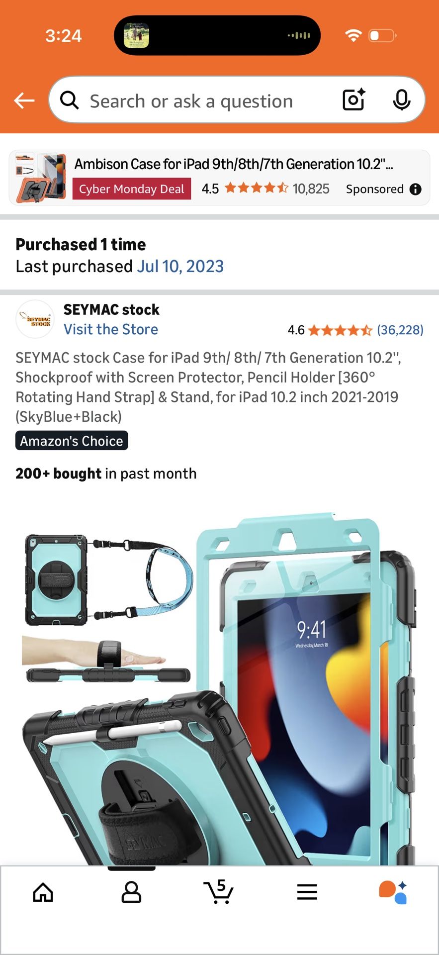 9th Generation iPad Case-Heavy Duty