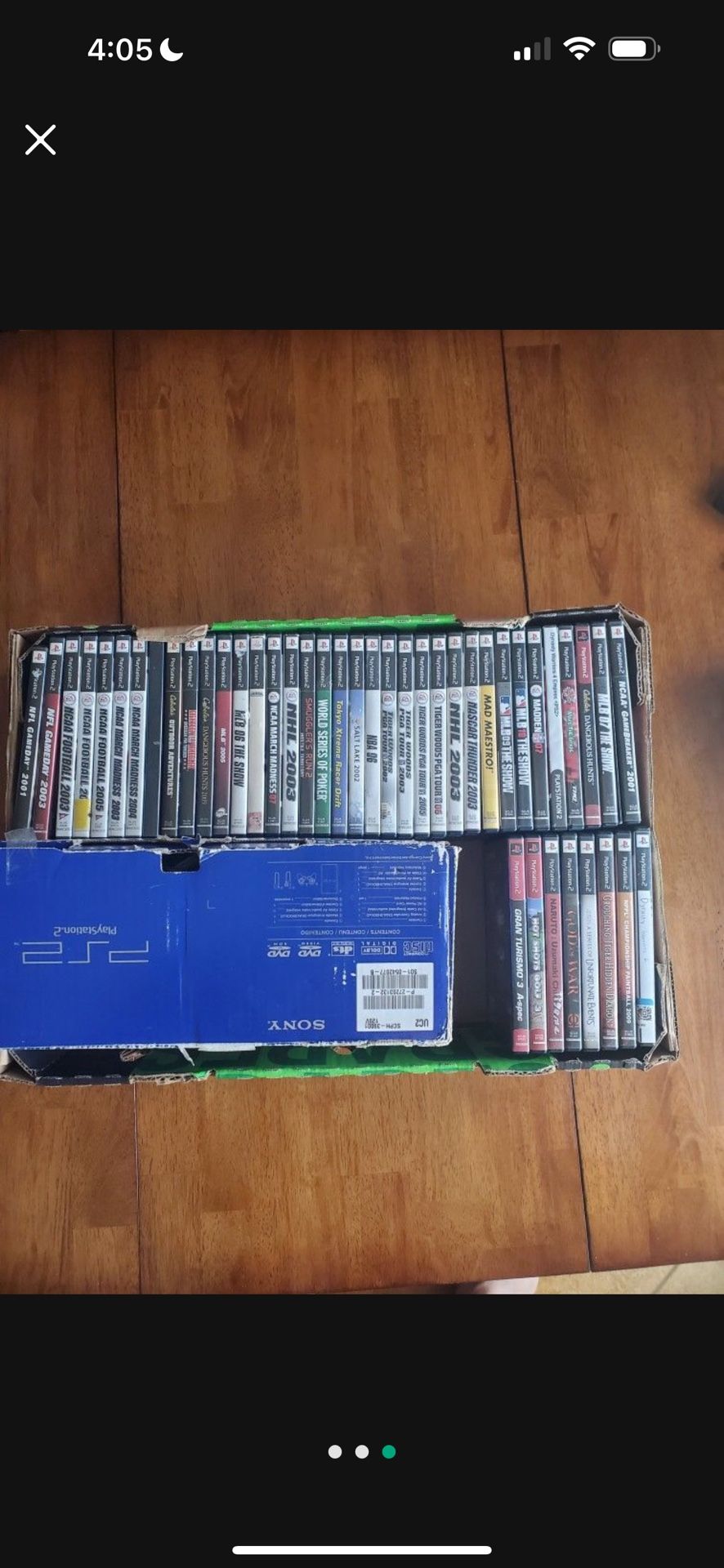 PS2 With 44 Games, Controller, DVD Remote And Back Extension 