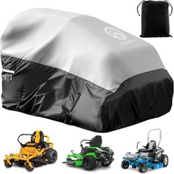 new 600D Heavy Duty Zero Turn Mower Cover, Waterproof UV Defense & Wind Resistance, Durable Tear-Resistant Lawn Mower Cover, for John Deere, EGO, Toro