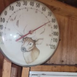 Deer temperature Vintage  Thermometer.