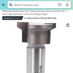 $32Whiteside Router Bit 3347 NEW paid$43