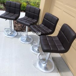 New 4 brown Bar Stools 