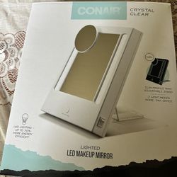 Conair LED Folding Back makeup Mirror 5x magnification 