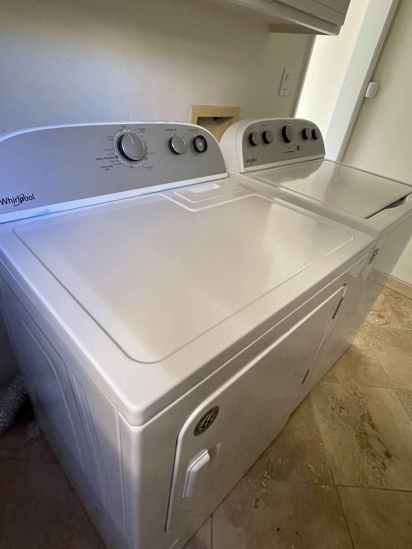 Whirlpool Top Load Washer & Dryer