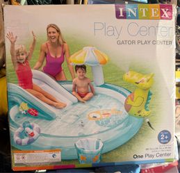 Gator pool and slide center