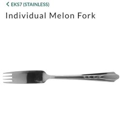 Set Of 8 Vintage Melon Forks 