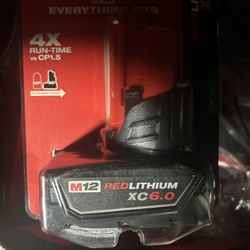 Milwaukee M12 6.0 Battery $90 Each 