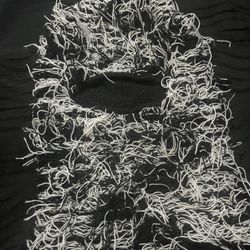 white and black balaclava ski mask 