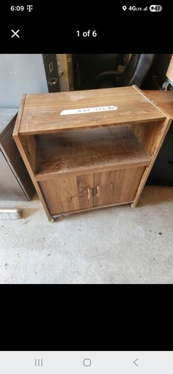 Wooden cart on wheels