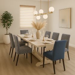 Living Spaces Dining Table Heavy Wood