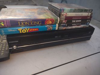 DVD VHS PLAYER with Remote