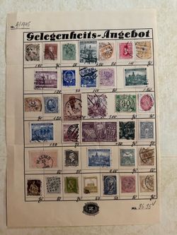 Gelegenheits-Angebot" (Special Offer) sheet from April 1945