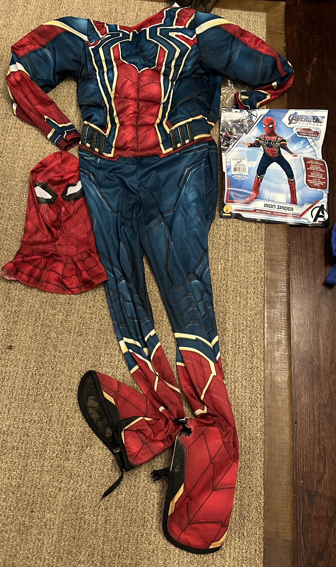 Iron Spider Marvel Avengers Endgame Costume Large 8-10 Yrs