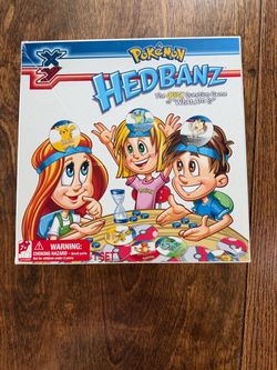 Pokemon X Y Hedbanz Board Game  Missing 1 Chip and Manual