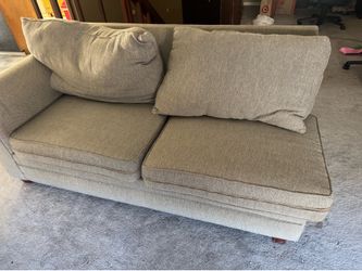 Tweed Couch / Loveseat  – Neutral Gray, Great Condition