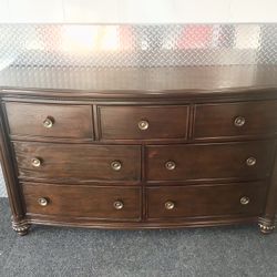 Wood Dresser With Mirror - Will Deliver