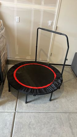 Exercise Trampoline With Support Bar