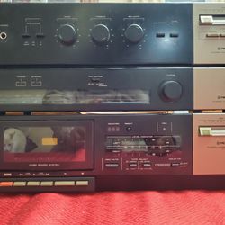 Vintage Set Pioneer SA-130 Stereo Amplifier TX-130 Stereo  Tuner CT-330 Cassette Tape Deck