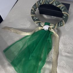 Green Satin Medieval Princess Crown 