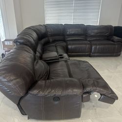 Leather Sofa Couch 