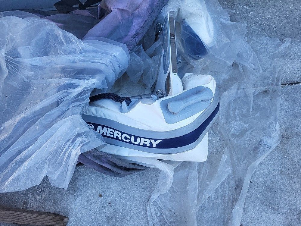 Mercury Inflatable Hard Bottom Boat New With Motor