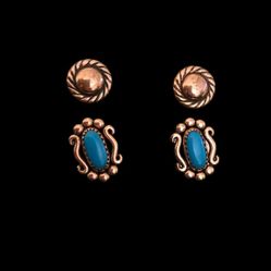 Southwestern Style Copper Earrings