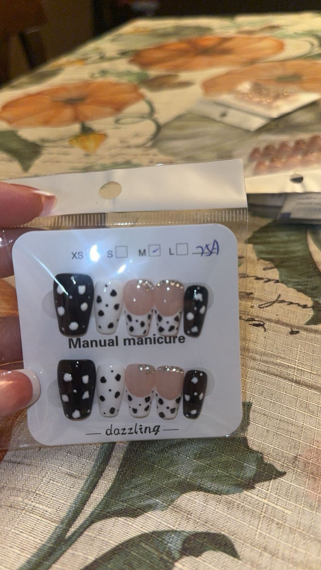 Cow Print Press On Nail
