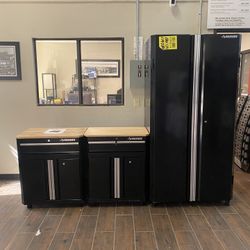 NEW WITH KEYS- 3 Piece Husky Cabinet Set For Garage-Original Retail price $1,000 