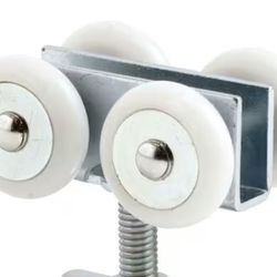 HANDS ON Door Roller Assembly, 7/8 in., Convex, Plastic Tires, Steel Bracket and Ball Bearings
