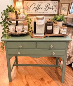 Shabby chic coffee bar table