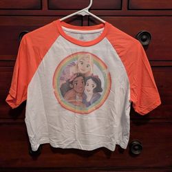 Princess Disney T Shirt Featuring Rapunzel, Moana, And Snow White 