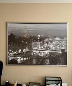 IKEA "VILSHULT" Paris at Night framed print