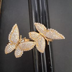 10kt Double Butterfly Ring