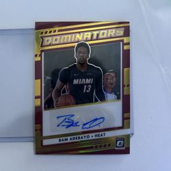 Bam adebayo 1/10 gold dominators auto 1st off the line