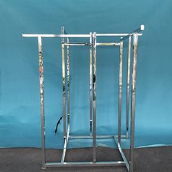 4-arm Quad Chrome  Clothing Rack Heavy Duty 